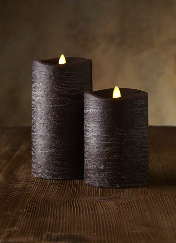 luminara candles on table